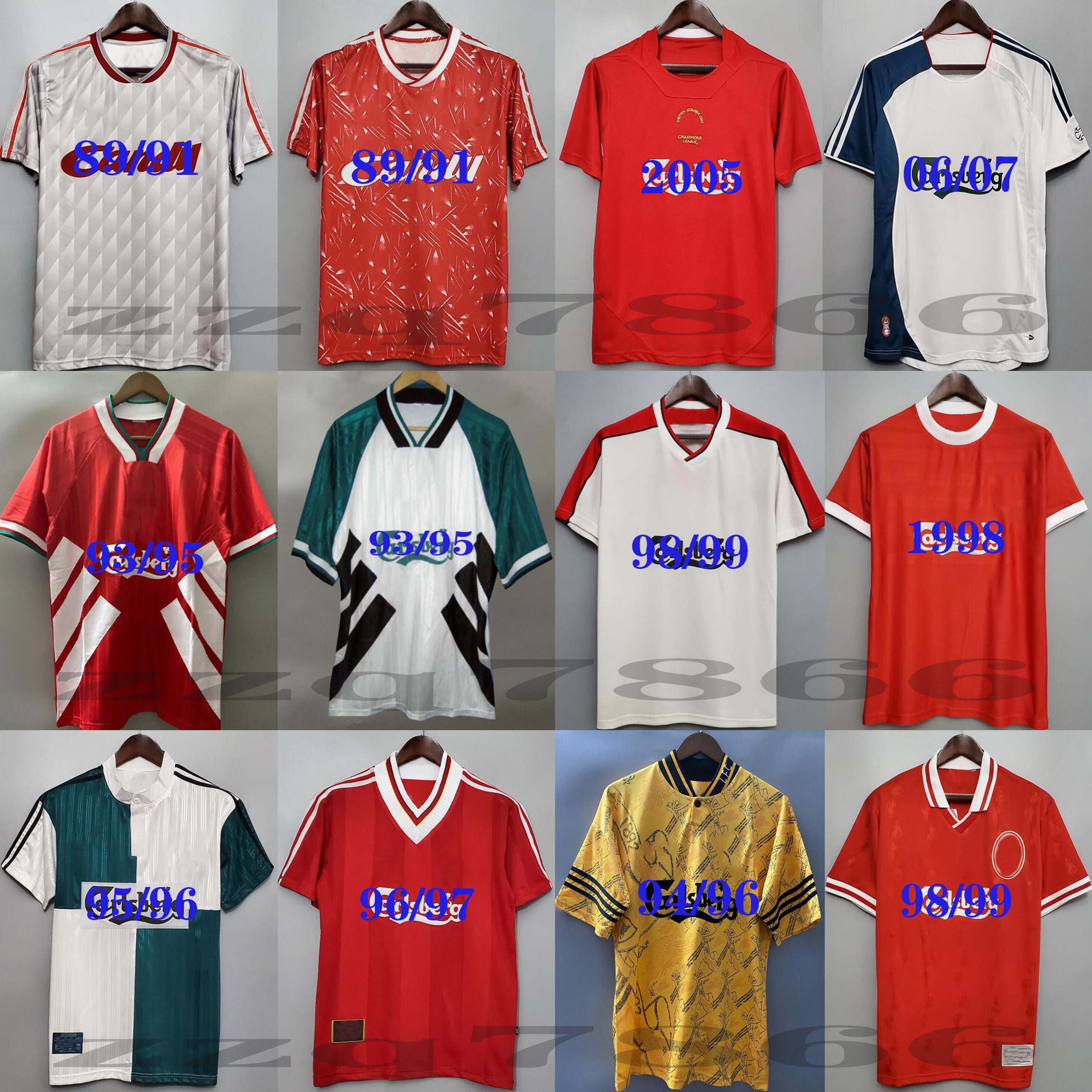 

85 86 DALGLISH RUDDOCK Mens RETRO Soccer Jerseys 93 95 97 FOWLER REDKNAPP WRIGHT McMANAMAN 04 05 10 GERRARD TORRES MASCHERANO classic Football Shirt, Black