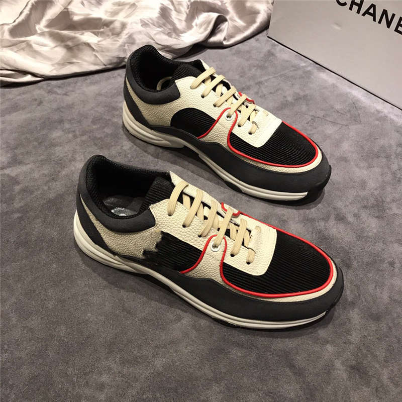

Men Casual Shoes Designer Shoe Black Leather Sports Men Fashion Reflective White Flat Sneakers with Box, Color22