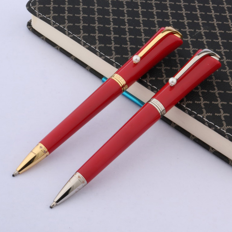 

Luxury classic Metal Monroe Ballpoint Pen red golden silver Supplies Business Office stationery, Blue;orange