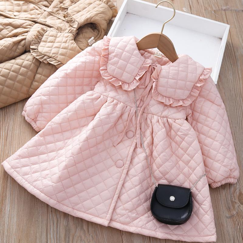 

Down Coat Long Autumn/winter 2021 Children's Jacket Warm Baby Girl Clothes Winter, Blue;gray