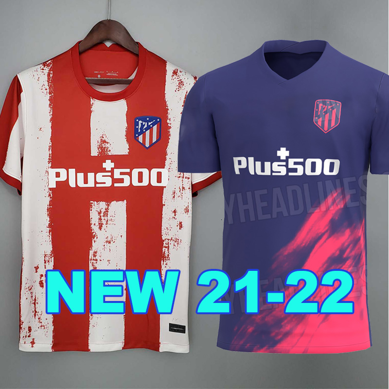 

21 22 Atletico soccer jersey JOÃO FÉLIX MADRID JOAO FELIX 2021 2022 M. LLORENTE KOKE SAUL GODIN DIEGO COSTA camiseta football shirts uniforms men + kids kit shirt, Retro 1990 home
