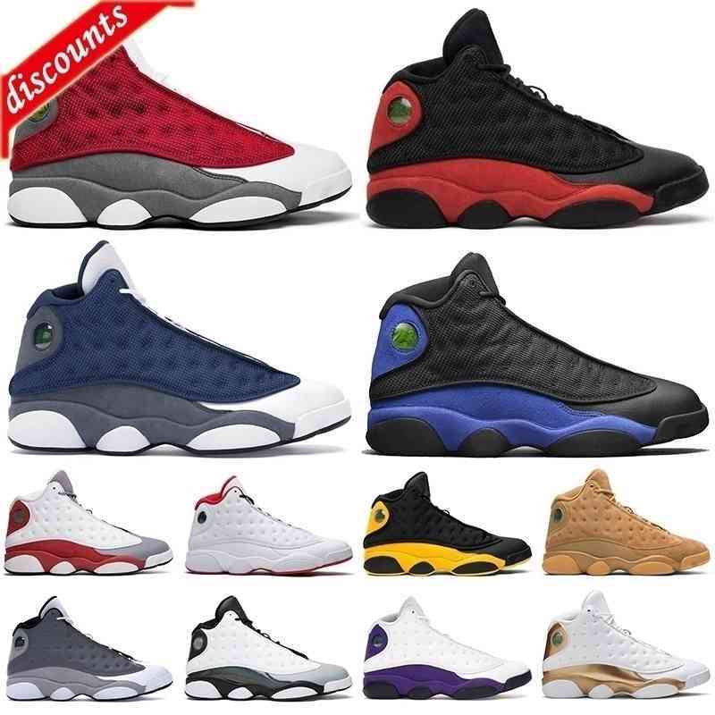 

Top Jumpman 13 13s Mens Basketball Shoes Red Flint Hyper Royal Chicago Lucky Green Black Cat Court Purple Men Women Athletic Sports Sneakers, Cap and gown