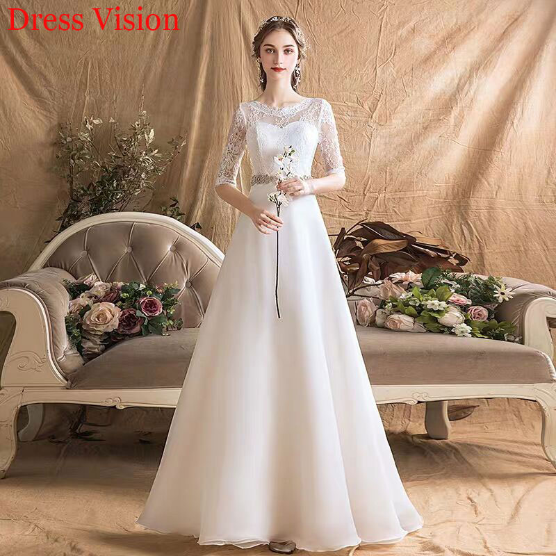 

Lace Light Wedding Dress Vestido De Novia Robe De Mariee Robe De Soiree Bride To Be, White
