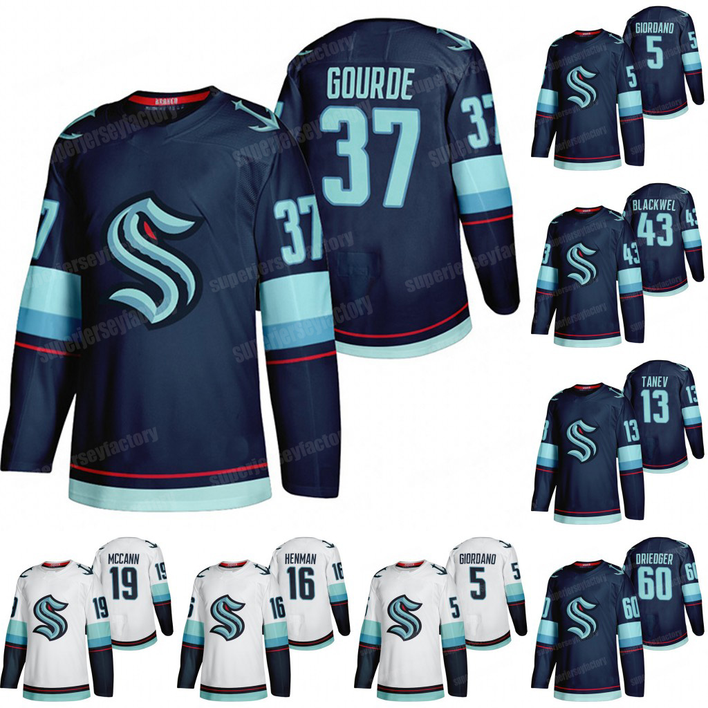 

Yanni Gourde Seattle Kraken 2021 Jersey Mark Giordano Chris Driedger Colin Blackwell Tanev Jared McCann Calle Jarnkrok Haydn Fleury Carsen Twarynski Appleton, Coolbase men s-xxxl