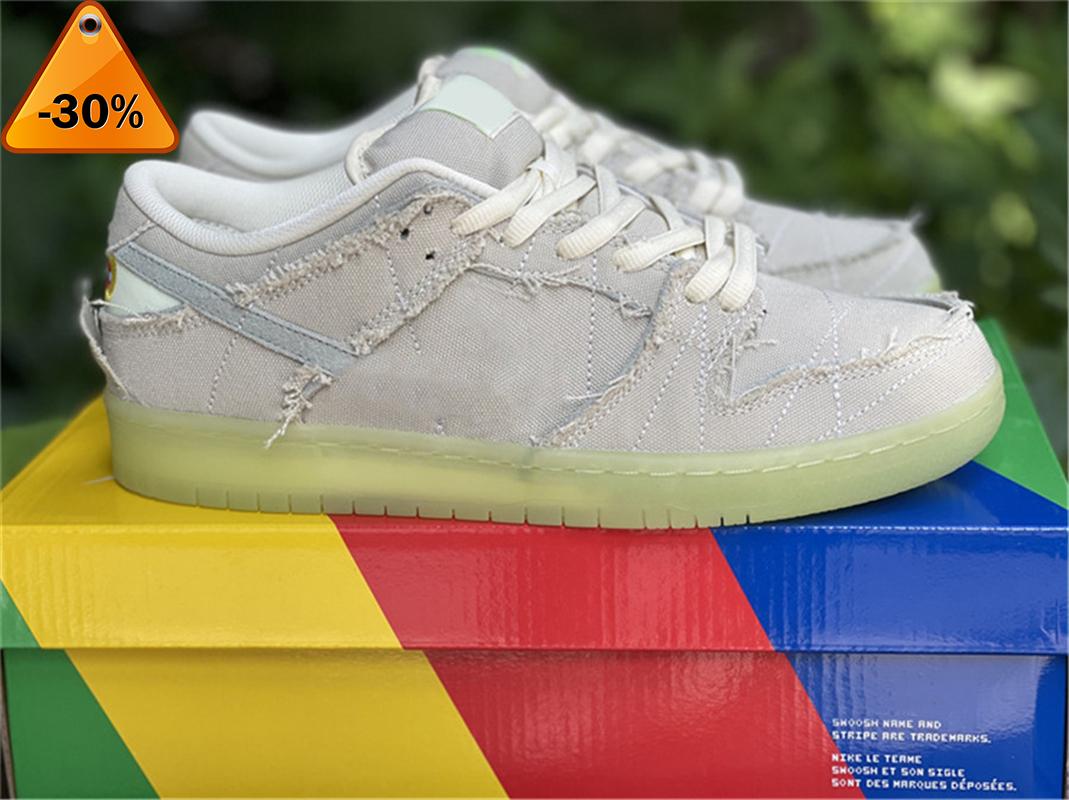 

Authentic Mummy Sb Athletic Shoes Men Women Low Coconut Milk Seafoam Yellow Strike Green Glow In The Dark Outdoor Sneakers With Box