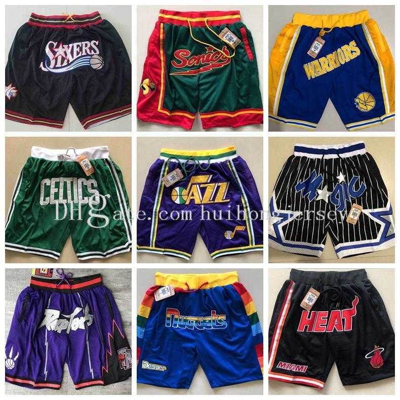 

Shorts All-Star James Rwtw Just Don Lebron Basketball short Hip Pop With Pocket Zipper Sweatpants Retro FOG Sports Mesh Ball Stitched Pants, White;black