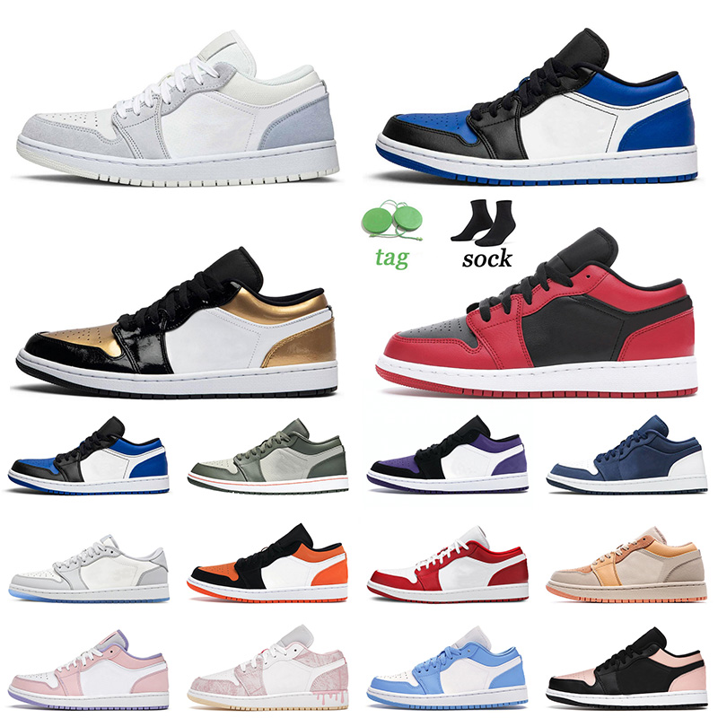 

Top Quality 2022 Basketball Shoes Air 1s Mens Jumpman Game Royal Paris Womens Jordan 1 Low Chicago UNC Skate Trainers 36-45, C5 unc 36-45