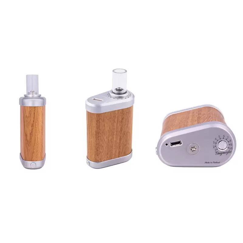 

Newest Tinymight Kit thermal extraction device Herbal Vaporizer pen Mod Portable adjustable temperature Box Mods for hookah, Wood