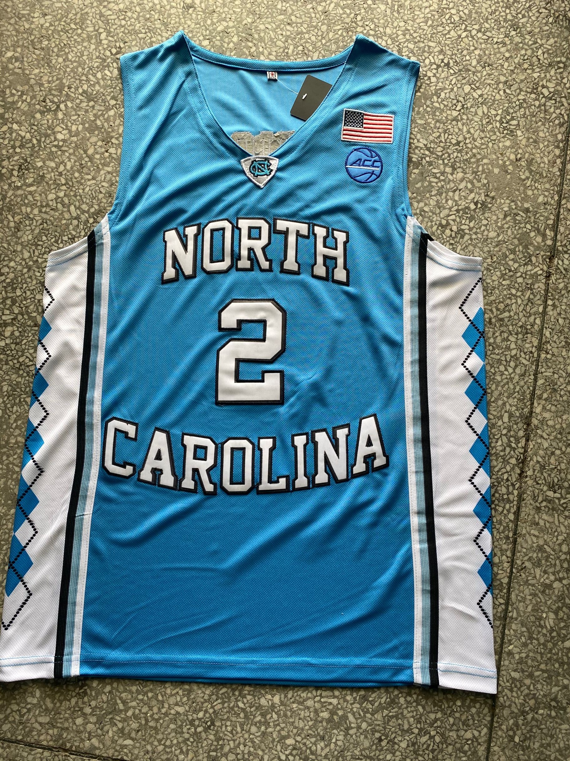 

North Carolina Basketball jersey College 15 Vince carter 23 Michael J 2 Coby Stitched Mens Jerseys light blue, As pics