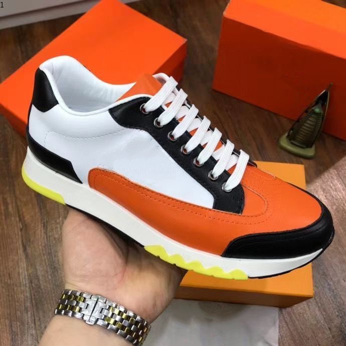 

2021 Sneakers Top fashion men's cowhide comfortable casual flat high RDmk002