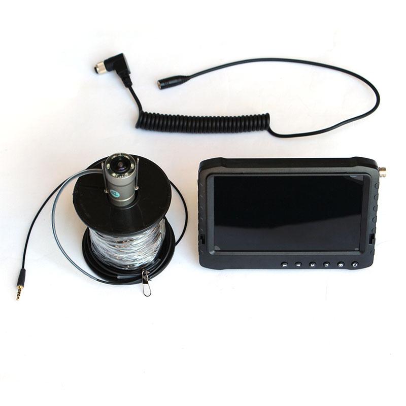 

Fish Finder 220 Degree Wide Angle 0.0001Lux Low Illumination 30m 2MP AHD Realtime Underwater Mini Fishing Camera With 5 Inch Monitor