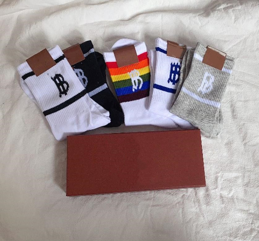 

5pcs/box brand Mens Womens Sport Socks Four Seasons Men full letter Pure Cotton Ankle Short Designer Breathable print Outdoor Leisure Skateboard Business Sock, Extra shipping