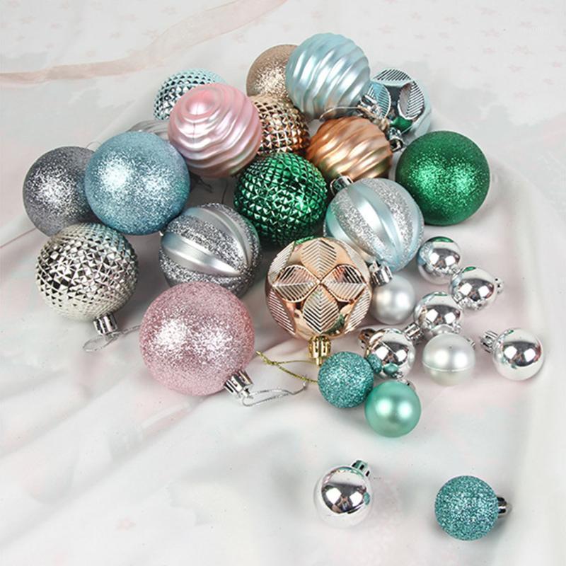 

Party Decoration Christmas Tree Ball Ornaments Gift Colorful Baubles Xmas Holiday Home Garden Hanging Pendant Decor Balls