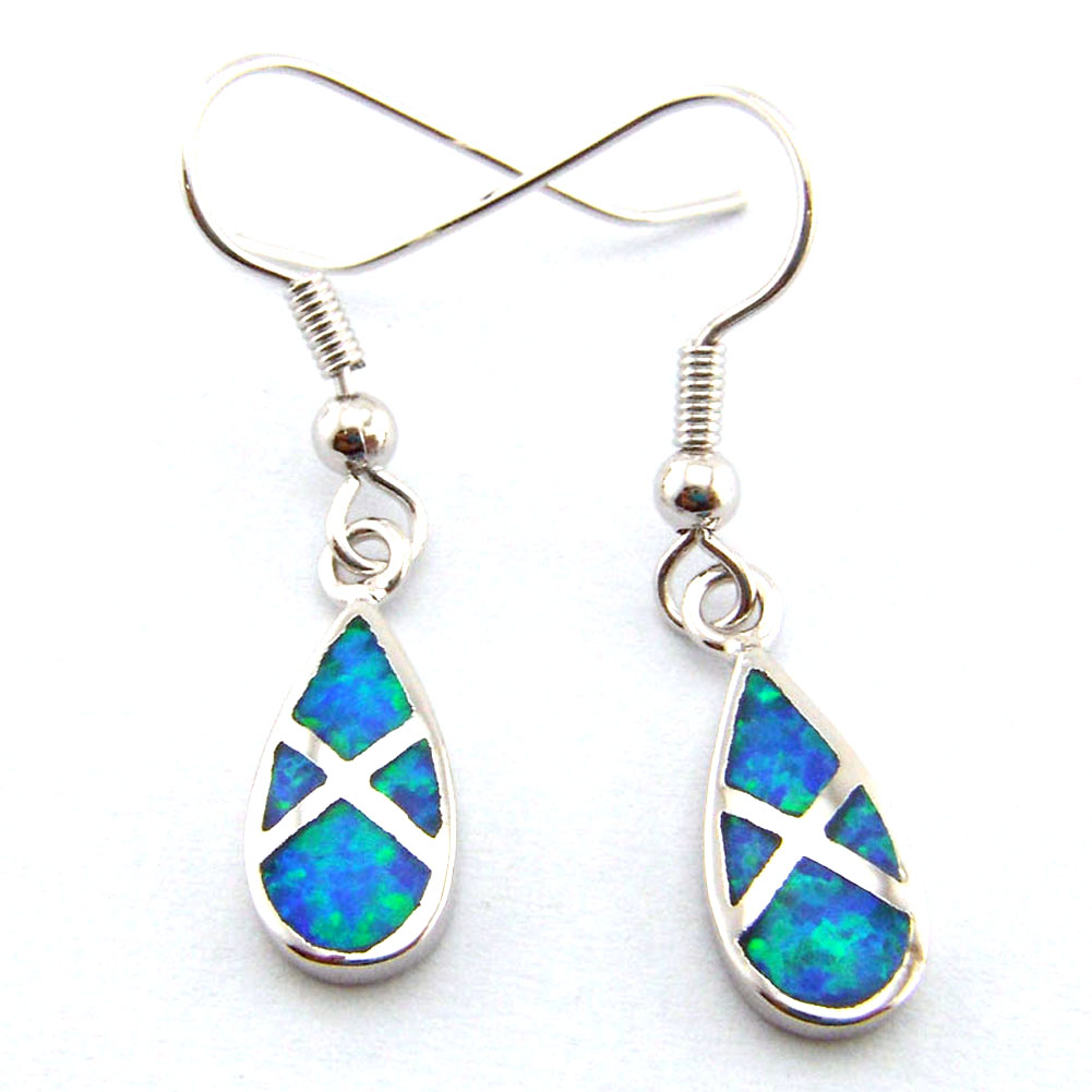 

fashiion opal earring blue opal mexican designs