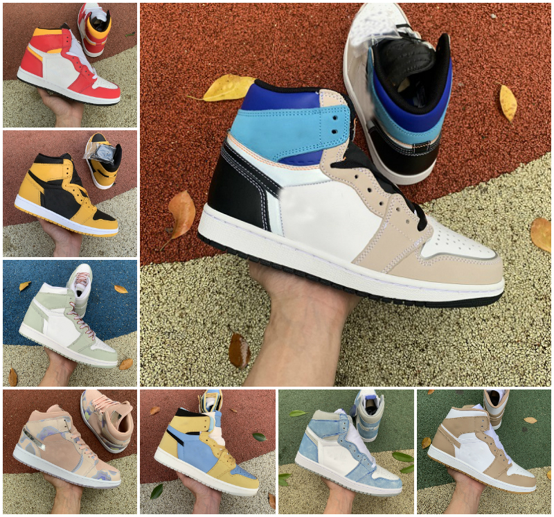 

JUMPMAN University Blue 1 1s High Basketball Shoes Mens Women Candy Turbo Green Bred Patent Unc Pollen Hyper Royal JORDÁN Chicago Black Toe DARK MOCHA Trainer Sneakers, Customize