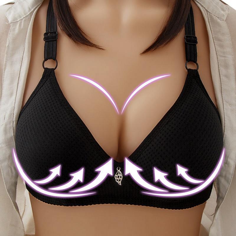 

Yoga Outfit Women Wireless Push Up Bra Underwear Simple Brassiere Lady Sexy Lingerie Wire Free Bralette Thin B C Cup, Light1