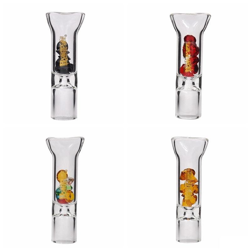 

Smoking Honeypuff Glass Mouth Filter Tips With Diamond Cigarettes Mouthpiece Rolling Tip Steamroller Tobacco 8MM Diameter