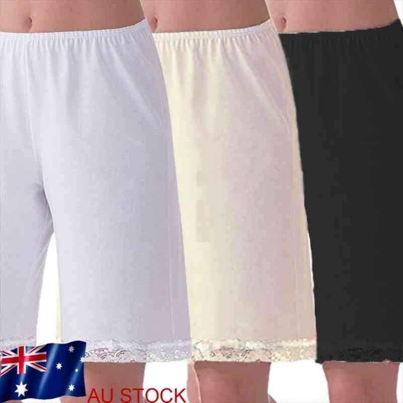 

fashion casual women short pajama solid color soft comfortable lace lounge shorts pyjama bottoms trousers for home, White;black