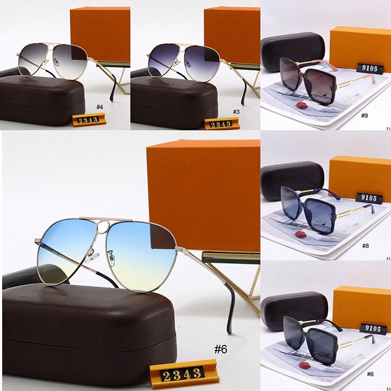 

5A 18colors Sunglasses Mens womens designer sunglass UV 400 for men women lovers All-match orange Polarized fashion black sun glasses with box