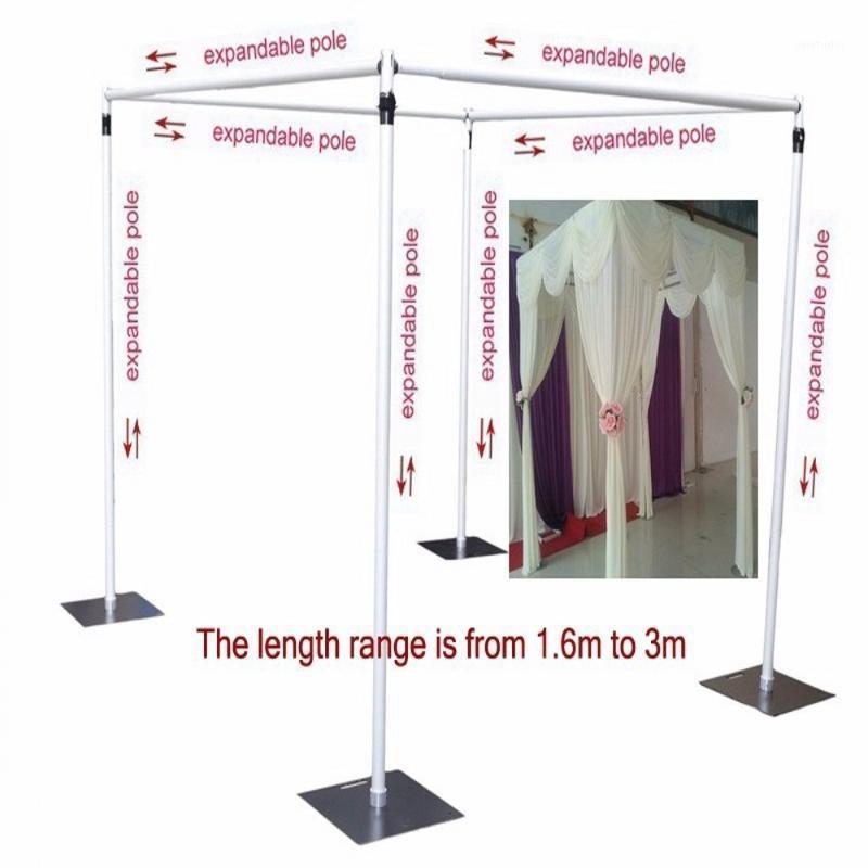 

Party Decoration 3MX3MX3M Wedding Square Canopy/Chuppah/Arbor Set Adjustable Pipe Frame With Backdrop Drape Cover Event Props