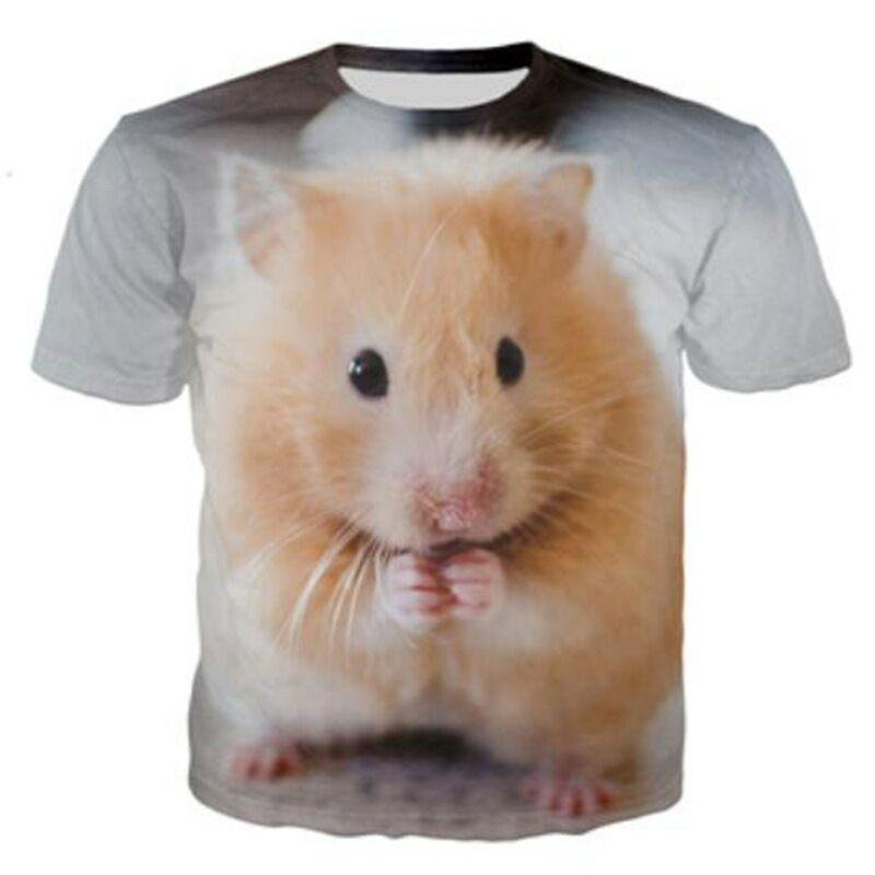 

Men's T-Shirts Hamster Domesticated Guinea Pig 3D Print Women Children Tshirt Casual Short Sleeve Oversized Hip Hop Tee Tops, T371