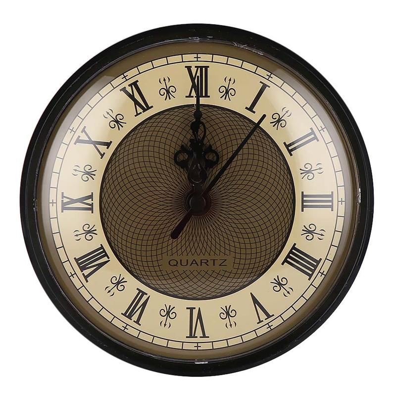

Wall Clocks 1Pc Classic Mute 2-1/2" Clock Quartz Mechanism Movement Insert Roman Numeral White Face Gold Trim Practical DIY Parts 2021