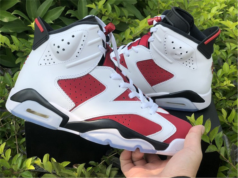 

2021 Released 6 VI Carmine Basketball Shoes Mens Jumpman 6s White Red Designer Sports Sneakers With Box Size EU36-47.5, Customize