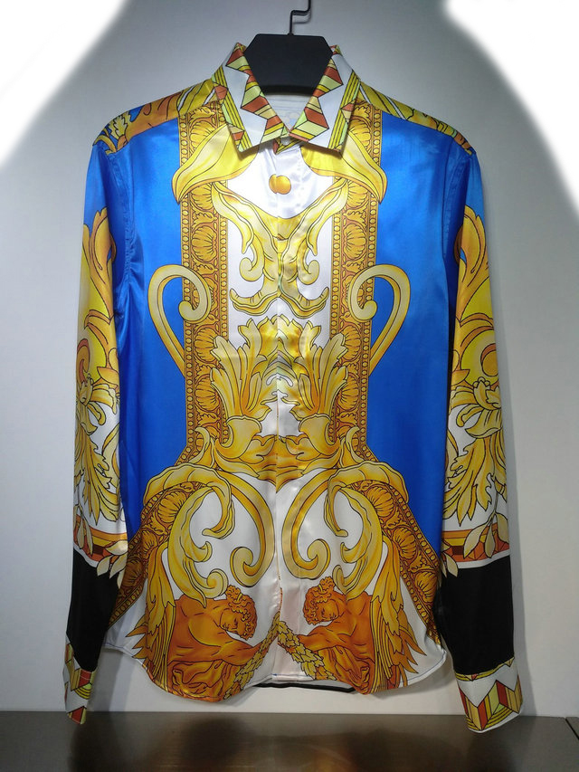 

2021 luxury designer men's suit fashion casual shirt brand spring and autumn slim the most fashionable clothing -3XL #014