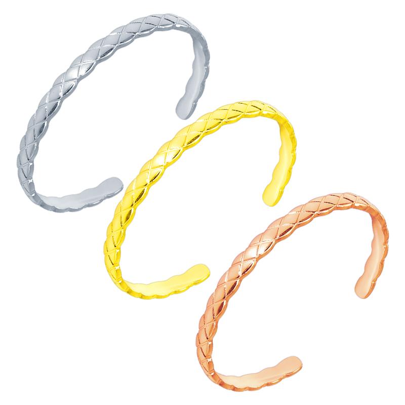 

Bangle Mesh Prismatic Fashion Charm Luxury Gold Color Natural Stones Women Retro Copper Metal Bangles Jewelry Friends