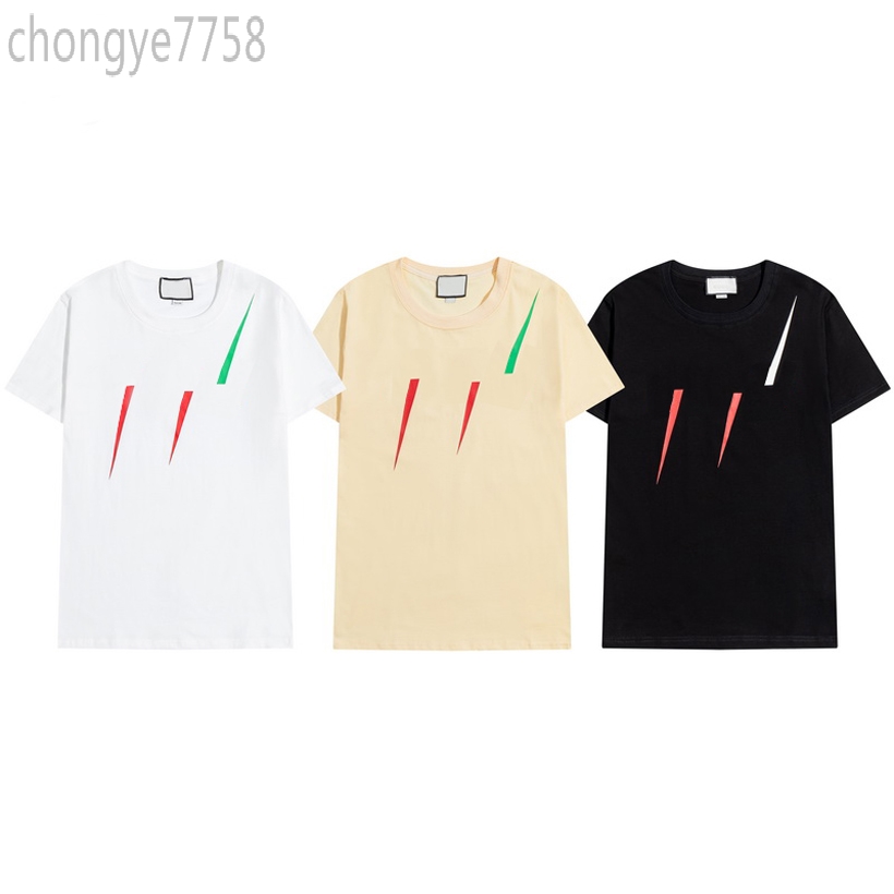 

2021 Summer Fashion Brand luxury O-Neck Mens Tshirts Tops Short Sleeve shirt Black White Men Designer Teesok, White;black