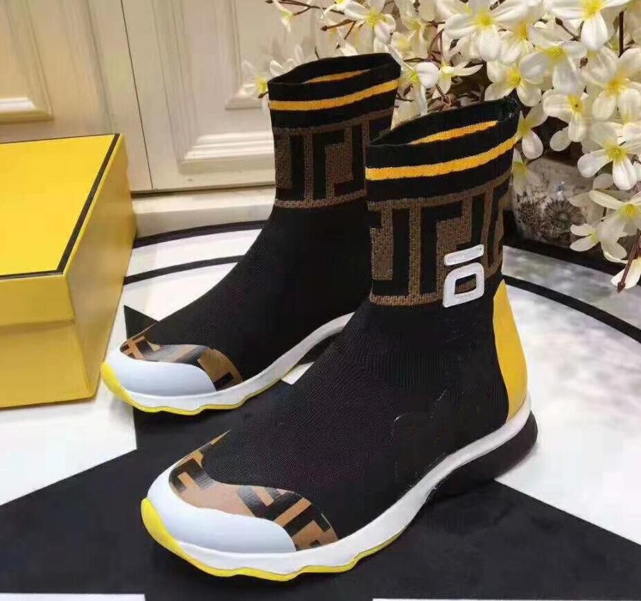 

[with box]2020 Speed Runner Shoes Sneakers Trainer Casual Shoes Men Women Black White 2.0 Luxury Sock Sneaker 35-45