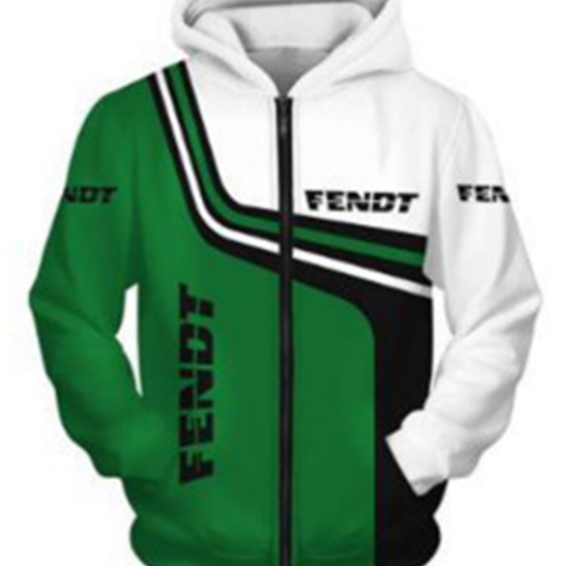 

New casual fashion zipper sweater brim hoodie coat European size, Black