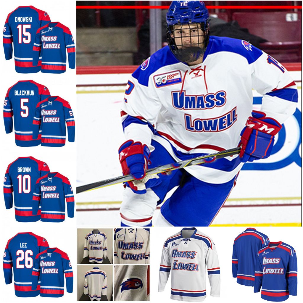 

NCAA Alumni UMass Lowell River Hawks Hockey Jersey 33 Tyler Wall 5 Chase Blackmun 10 Matthew Brown 26 Andre Lee 7 Kenny Hausinger 18 Ryan Lohin Jerseys, Women s-xxl