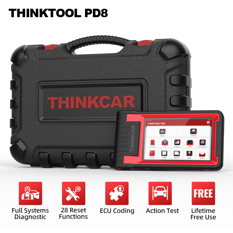 

THINKCAR Official Genuine Thinktool PD8 Diagnostic Tools OBD2 Car Scanner Full System All Software 28 Reset Service