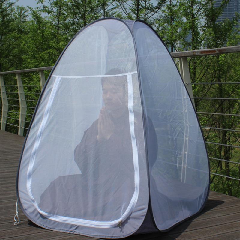 

Buddhist Meditation Tent Single Mosquito Net Temples Sit-in Free-standing Shelter Cabana Quick Folding Outdoor Camping Tents And Shelters