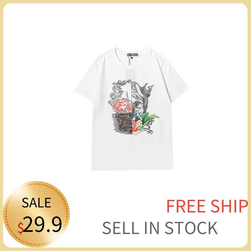 

Summer Mens T-shirt Fashion Tshirt for Men Cool Skulls Printed Short Sleeved Tees Tops Tee Shirts Clothing, White;black