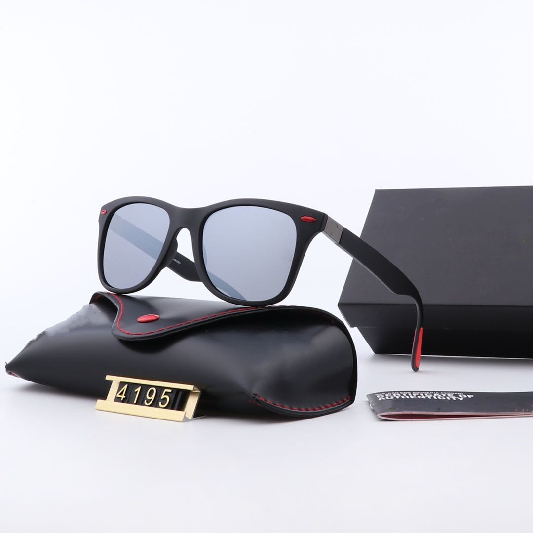 

New 4297 Glasses Mens Sunglasses Fashion Designer Brand Women Rwca Sun 4195 Glasses Brand Original And Cases With ra, White;black