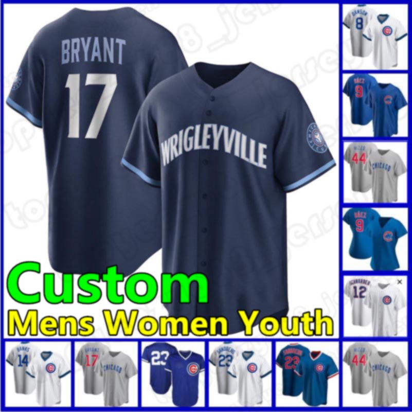 

Chicago 9 Javier Baez Cubs Jersey 44 Anthony Rizzo 17 Kris Bryant Men Custom Baseball 8 Andre Dawson David Bote Women Ryne Sandberg Youth, Mens custom new cool base(xiaoxiong)