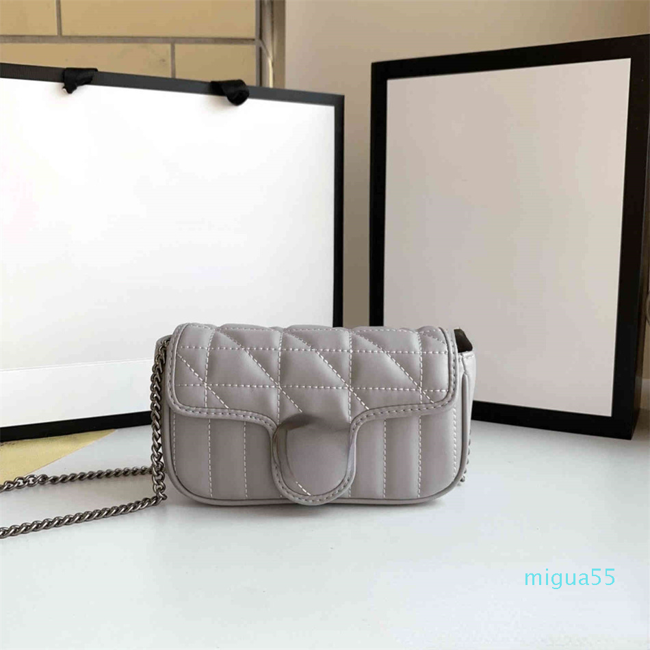 

Shoulder Camera Bags Women Handbag Female Light grey square leather Fashion texture contracted bags