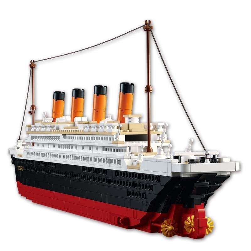 

Titanic RMS cruise Boat ship City Model building kits 3D Blocks Educational Figures diy toys hobbies for children Bricks 1008