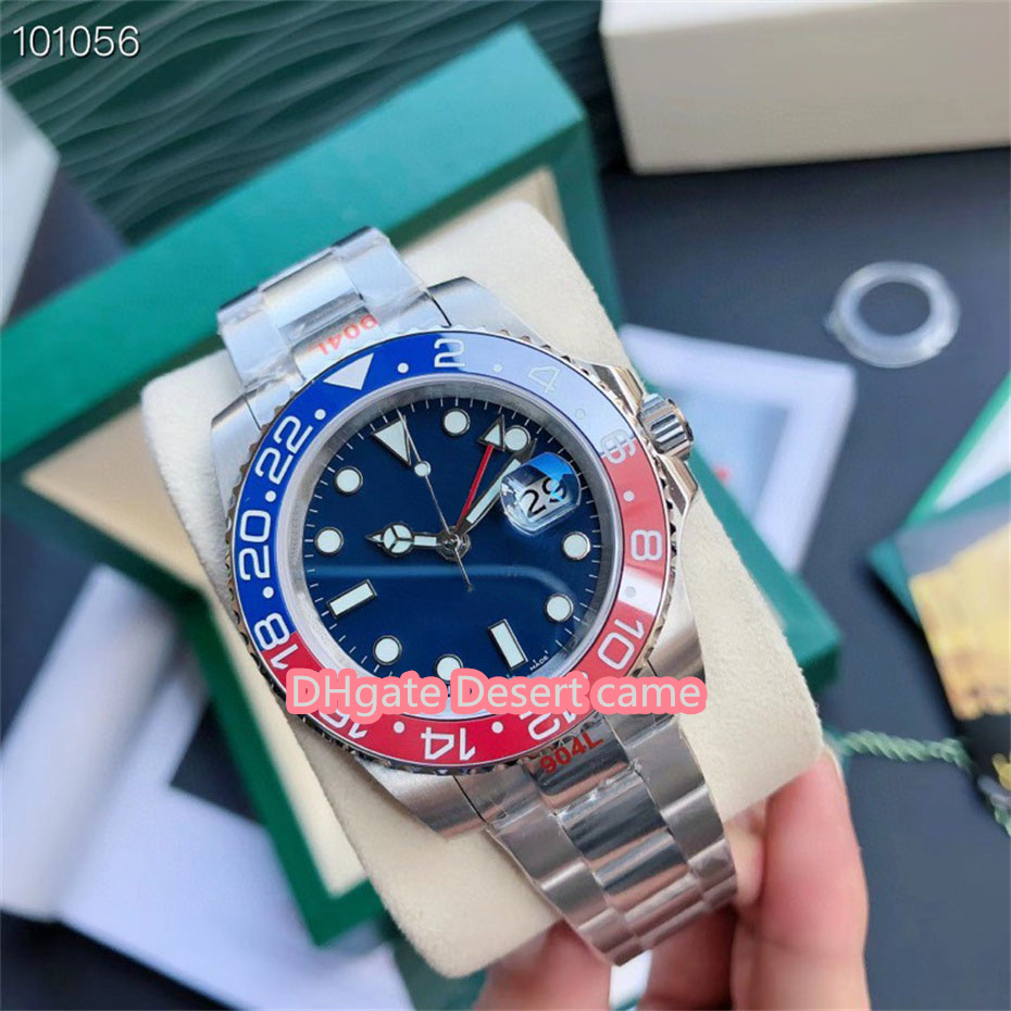 

11 style top quality men's watch GMT code + model + card automatic mechanical watches sapphire 40mm KF factory made 904L 2813 movement ceramic ring waterproof watch-A23c