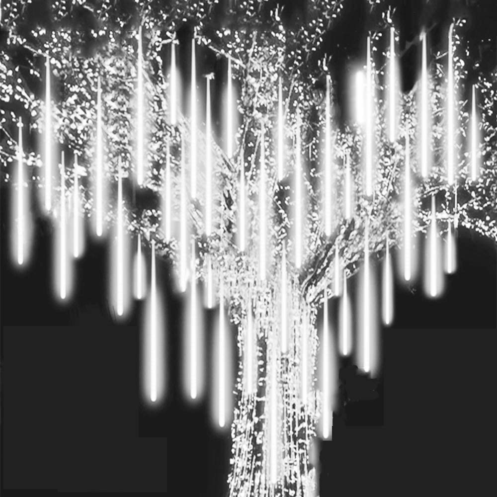 

Waterproof LED Meteor Shower Rain Lights Outdoor for Christmas Tree Holiday Party Wedding Party Tree Decoration New Year Garden Patio 50cm x10