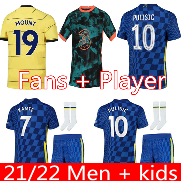 

WERNER soccer jersey PULISIC ZIYECH HAVERTZ KANTE ABRAHAM CHILWELL MOUNT JORGINHO 2021 2022 GIROUD football shirt 20 21 22 home away thrid fourth men + kids kit