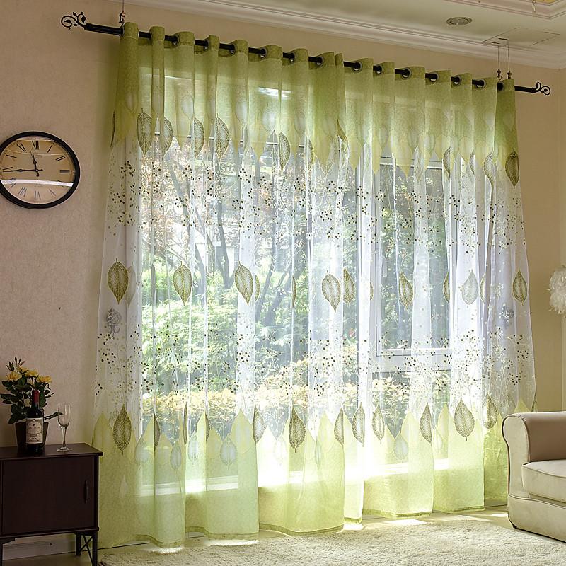 

Curtain & Drapes Yaapeet Green Pastoral Modern Blackout Cotton Linen Bedroom Elegant Curtains High Quality Living Room Window Decoration