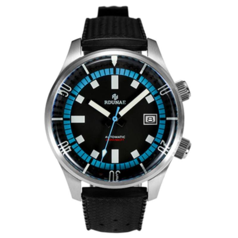 

Wristwatches RETANGULA Watch Automatic 200m Waterproof Mechanical Dive Watches NH35 Sapphire Crystal 43MM Black Dial Luxury Business, Blue