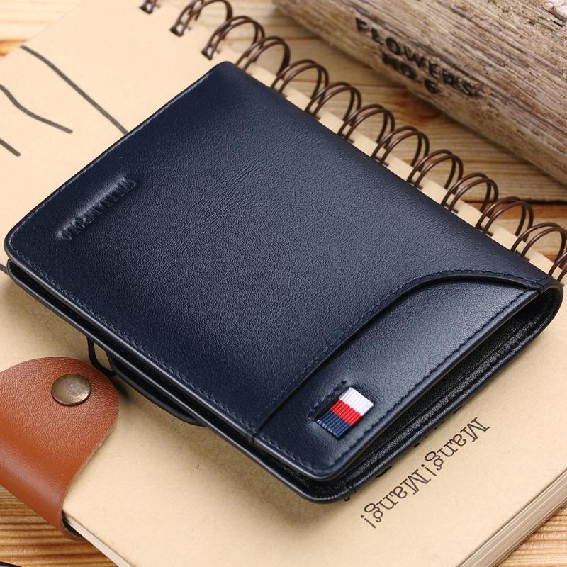 

Wallets WilliamPOLO Men Wallet Short Holder Bifold Genuine Leather Small Multi Card Case Slots Oe Cowhide, Red;black