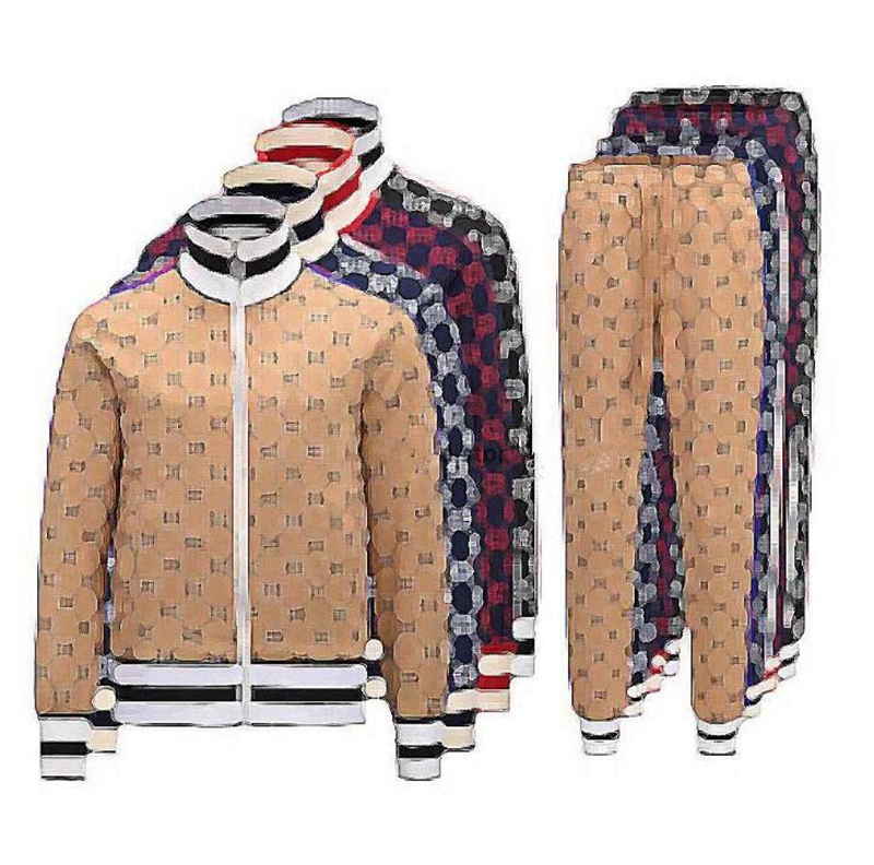 

2021 Mens set Sweat Suits fashion tracksuits classic letters printing two pieces outfits Men's Tracksuit Sports Suit Men Women Jackets Jogger Sporting sets Size -3XL, Black