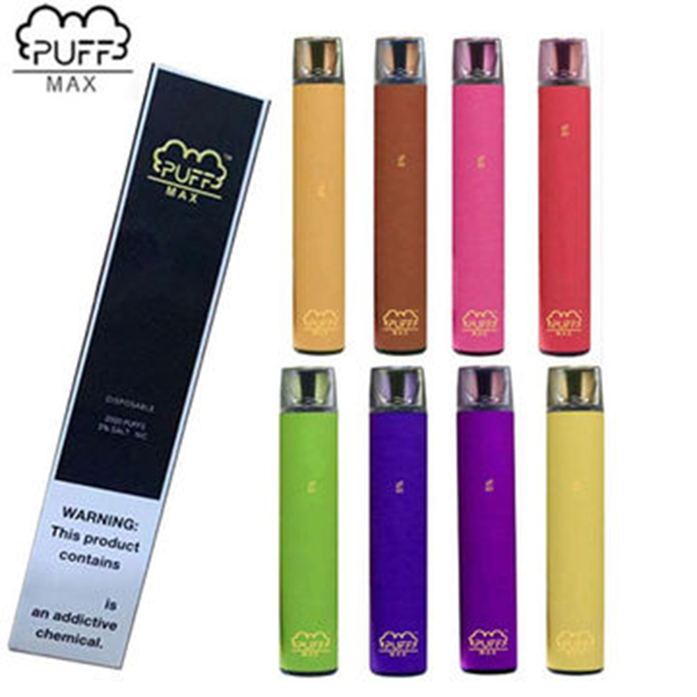 

Newest arrival High quality PUFF MAX 2000 Puffs cigarette 8.5ml Plus portable Disposable Vape Pen 1200mAh Battery Cartridges Bar Vaporizers Devices