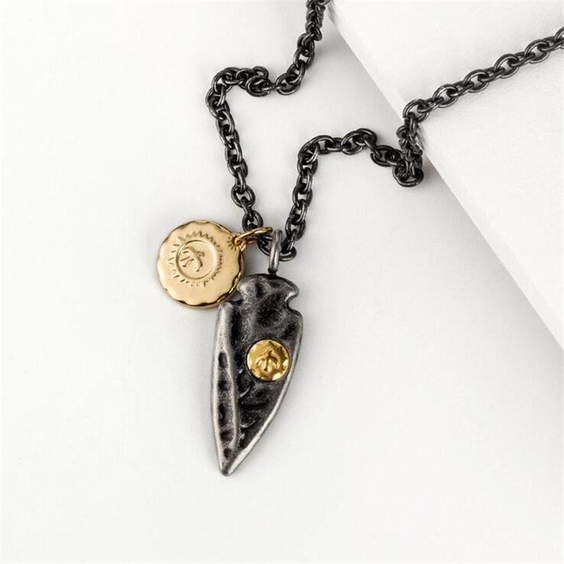 Pendant Necklaces 2021 Christmas Gift Vintage Stainless Steel Eagle Necklace Men Punk Biker Jewellery Triangle Animal Jewelry-image-707256053