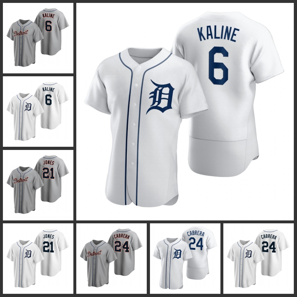 

Detroit Tigers Men Al Kaline JaCoby Jones Miguel Cabrera Women Youth Jersey, Black
